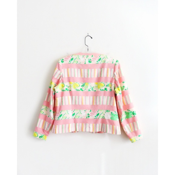 Vintage 80s Light Pink Cotton Skirt Suit fit 10 12 - Picture 3 of 8